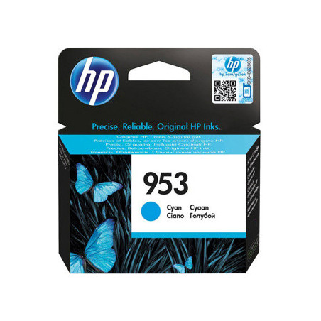 HP 953 Cyan Original Ink CartridgeHP Offjet 8210/8218/871x/8720/8725/8730/8740/8745 (Référence F6U12AE)