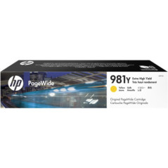 HP 981Y Extra High Yield Yellow PageWide CartridgeHP PageWide 556/586
 (Référence L0R15A)