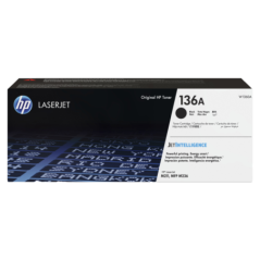 HP 136A Black Original LaserJet Toner Cartridge 1150 Pages pour M211 M236 3 Mois (Référence W1360A)