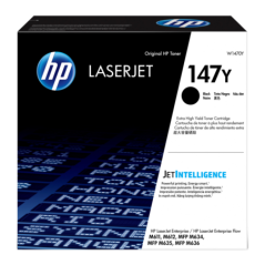HP 147Y Black LaserJet Toner Cartridge 42 000 Pages pour M610, M611, M612, MFP M635, MFP M636 (Référence W1470Y)