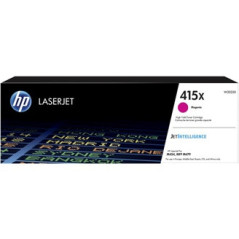 HP 415X High Yield Magenta Original LaserJet Toner Cartridge pour la Série M454 & M479 MFP 6000Pages (Référence W2033X)