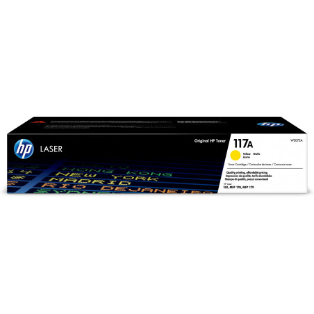 HP 117A Yellow Original Laser Toner Cartridge 700 Pages pour HP 150/178/179 séries (Référence W2072A)