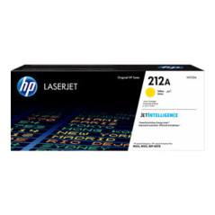 HP 212A Yellow Original LaserJet Toner Cartridge 4500 Pages pour CLJ M555/M554/M578 (Référence W2122A)