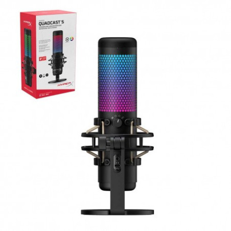 MICRO-GAME HyperX QuadCastS Blk-Gry HMIQ1S-XX-RG G (4P5P7AA)