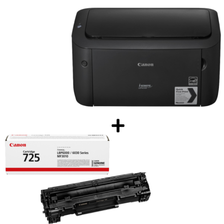 Promo Canon Laser i-SENSYS LBP6030B Black Mono SFP A4 PPM B&W 18+Canon Cartridge 725 (yield1600 (DS5610)