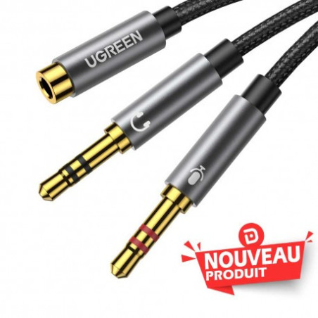 Ugreen Audio 3.5 Male to 3.5 Female Aliminum (20899)