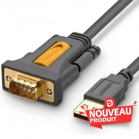 Ugreen Adaptateur USB 2.0 to DB9 RS-232 Male 1.5M (20211)