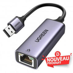 Ugreen Adap Aliminium USB 3.0 to RJ45 GRIS (50922)