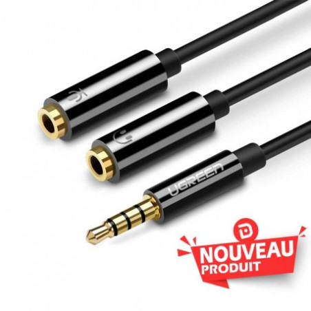 Ugreen Splitter Audio 3.5mm Male to 3.5mm Female (30620)