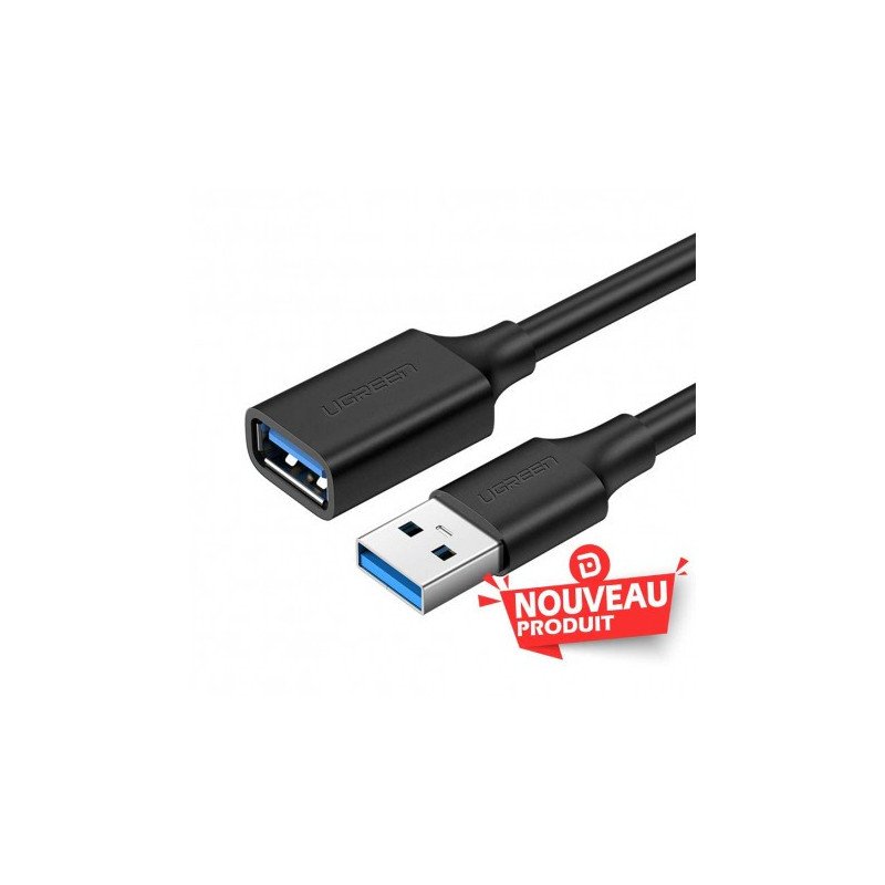 UGREEN USB A To Female 2.0 Extension Cable Black 2M Kabel