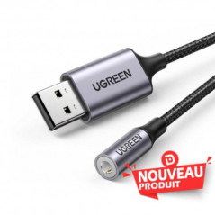 Ugreen Cable USB-A to Port Jack audio 3 5mm  (30757)