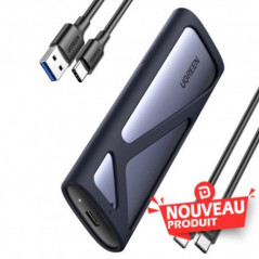 Ugreen Boitier disque dur externe Nvme M2 SATA SSD (90264)