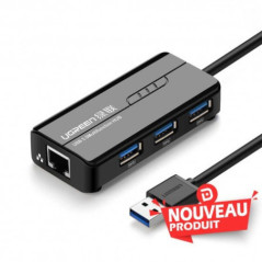 Ugreen HUB USB 3.0 to 3 x USB 2.0 RJ45 Port (20265)