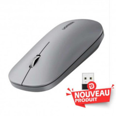 Ugreen Souris sans fil 2 4Ghz 10M GRIS Clair (90373)