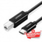 Ugreen Cable imprimante USB-C to BM Noir 2M (50446)