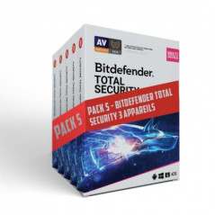Pack 5 - Bitdefender Total Security 3 appareils 1a (BD_TS_3_12 PACK5)