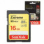 SANDISK CARTE MEMOIRE SDHC SDX 16GB EXTREME (SDSDXNE-016G-GNCIN)