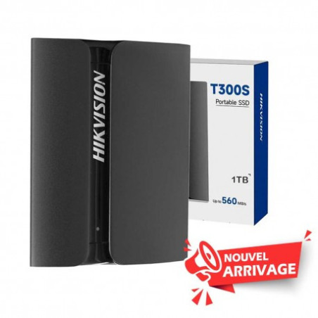 DISQUE DUR HIKVISION ESSD 1TB USB 3.1 TYPE C BLACK (HS-ESSD-T300S-1T)