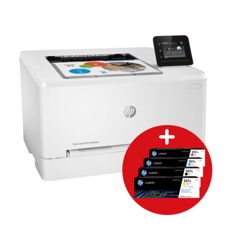HP Laser M255dw Couleur SFP A4 Wifi R/V PPM B&W 22 PPM Col 21+ Jeu de conso HP 207A
 (DS5840)