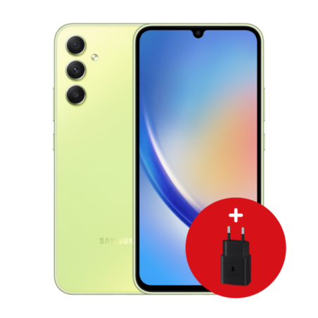 SAMSUNG Smartphone A34 Awesome Lime 66" OctaCore 8Go 128Go Android 5G DS 13Mpx48Mpx8Mpx5Mpx 12M
 (Référence SM-A346ELGCMWD)