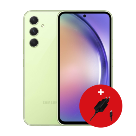 SAMSUNG Smartphone A54 Awesome Lime 64" Exynos 8Go 128Go Android 5G DS 32Mpx50Mpx12Mpx 5Mpx 12M (Référence SM-A546ELGCMWD)