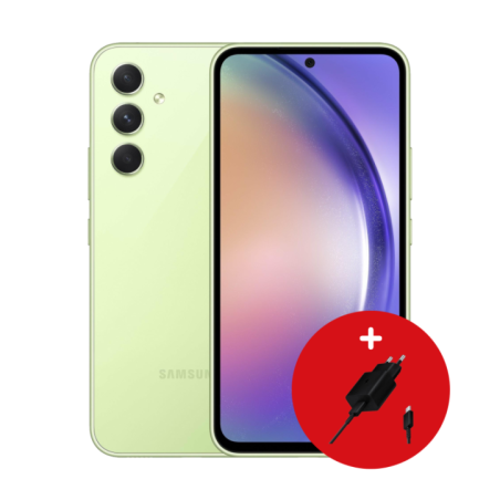 SAMSUNG Smartphone A54 Awesome Lime 64" Exynos 8Go 256Go Android 5G DS 32Mpx50Mpx12Mpx5Mpx 12M (Référence SM-A546ELGDMWD)