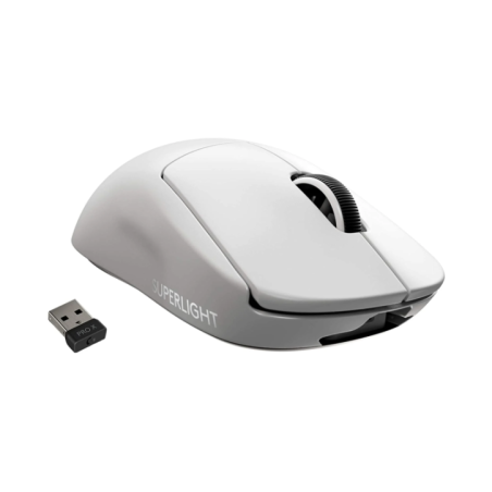 LOGITECH PRO X SUPERLIGHT Wireless Gaming Mouse - WHITE - 24GHZ - N/A - EWR2-934 - 934 12M (910-005943)