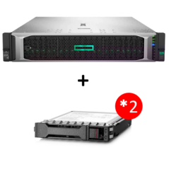 HPE DL380G10 8SFF-BC 4210R 32G MR416i-p-4G 4x1GbE 800w CMA 3-3-3 + 2x 2TB SATA HDD
 (DS5799)