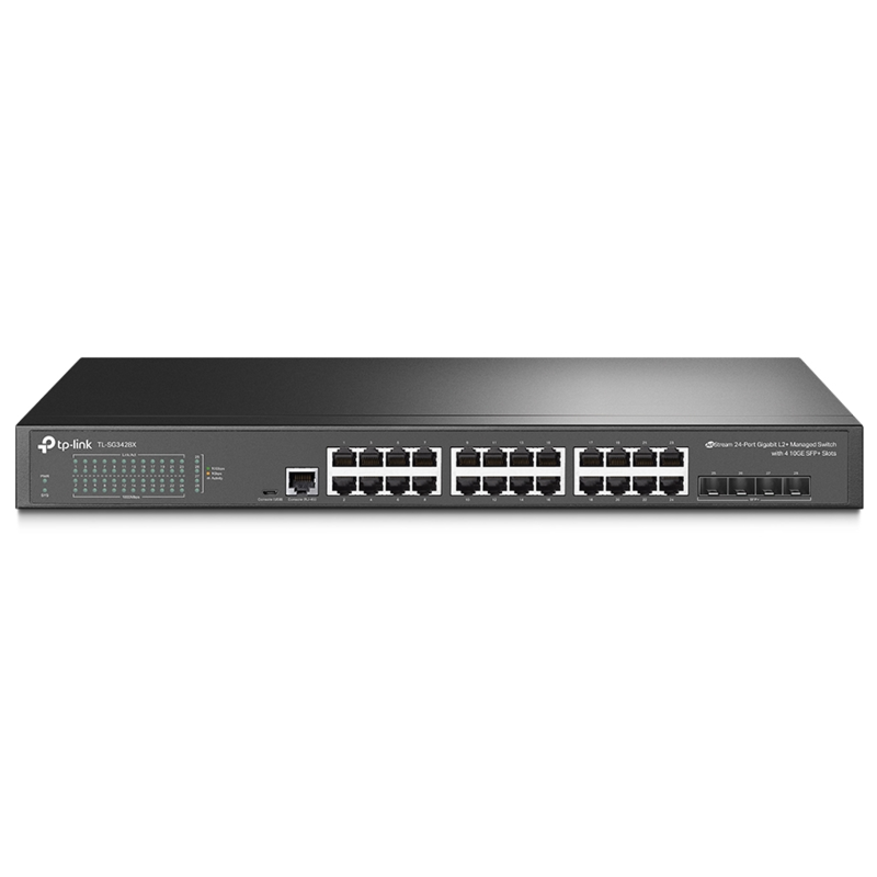 Tplink JetStream L2+ 24 ports Gigabit avec 4 emplacements SFP+ 10GE (TL-SG3428X)