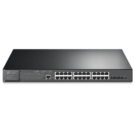 Tplink Switch administrable JetStream 24 ports PoE+ Gigabit et 4 ports 10GE SFP+ L2+ (TL-SG3428XMP)