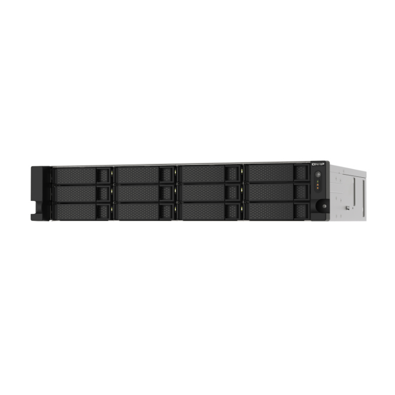 QNAP TS-1273AU-RP-8G serveur de stockage NAS Rack (2 U) Ethernet/LAN Aluminium, Noir V1500B(TS-1273AU-RP-8G)