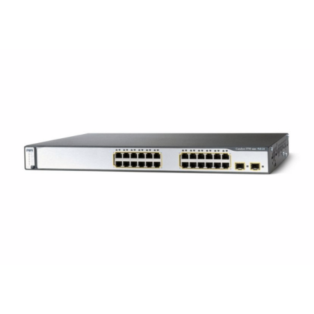 Switch Cisco Catalyst 3750 WS-C3750-24PS-S (Reconditionné)