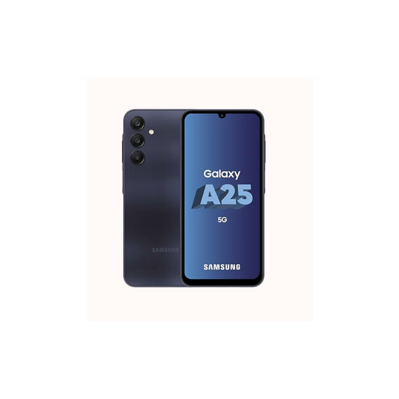 SAMSUNG Smartphone A25 Blue black 6.5" Exynos 1280 6Go 128Go Android 5G DS 13Mpx 50Mpx 8Mpx 2Mpx 12M(SM-A256EZKDMWD) SAMSUNG Smartphone A25 Blue black 6.5" Exynos 1280 6Go 128Go Android 5G DS 13Mpx 50Mpx 8Mpx 2Mpx 12M(SM-A256EZKDMWD)