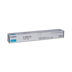 CANON Toner CYAN pour C55XX-EXV51 Yield:60,000 pages 1M (Référence 0482C002AB)