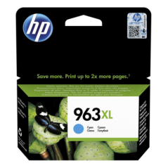 HP 963XL High Yield Cyan Original Ink CartridgePour OJ 9010/9013/9020
 (Référence 3JA27AE)