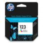 HP 123 Tri-color Original Ink CartridgeHP Officejet 4655 /HP Deskjet 2130/3630/3733 (Référence F6V16AE)
