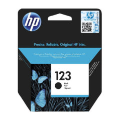 HP 123 Black Original Ink Cartridge HP Officejet 4655 /HP Deskjet 2130/3630/3733 (Référence F6V17AE)