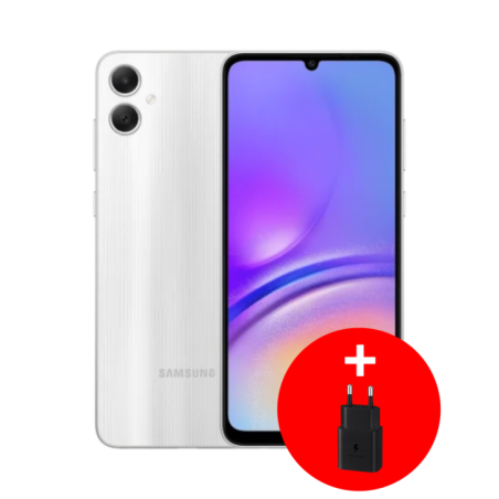 SAMSUNG Smartphone A05 Silver 67 Helio G85 4Go 64Go Android 4G DS 8Mpx 50Mpx 2Mpx 12M (Référence SM-A055FZSDMWD)