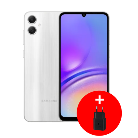 SAMSUNG Smartphone A05 Silver 67 Helio G85 4Go 128Go Android 4G DS 8Mpx 50Mpx 2Mpx 12M (Référence SM-A055FZSGMWD)