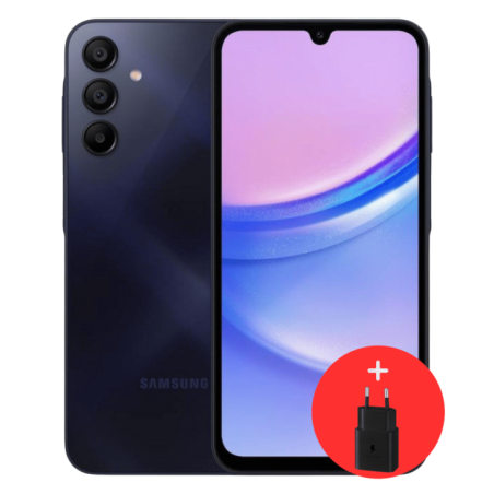 SAMSUNG Smartphone A15 Blue black 65" MT6789V/CD 8Go 256Go Android 4G DS 13Mpx 50Mpx 5Mpx 2Mpx 12M (Référence SM-A155FZKIMWD)