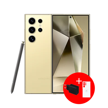 SAMSUNG Smartphone S24 ultra TITANIUMYELLOW 6,8" Snapdragon8 12Go 256Go5G 12Mpx200Mpx50Mpx12Mpx10Mpx (Référence SM-S928BZYCMWD)