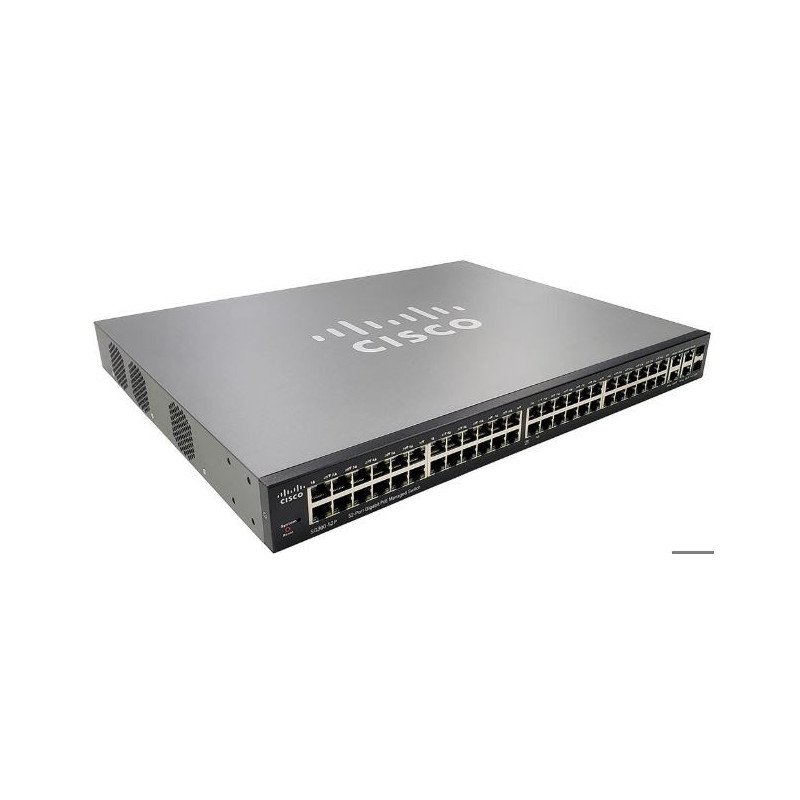 Switch SG300-52P gigabit ethernet Poe+ géré - kit de montage inclus (Reconditionné)