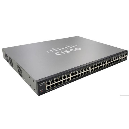 Switch SG300-52P gigabit ethernet Poe+ géré - kit de montage inclus (Reconditionné)