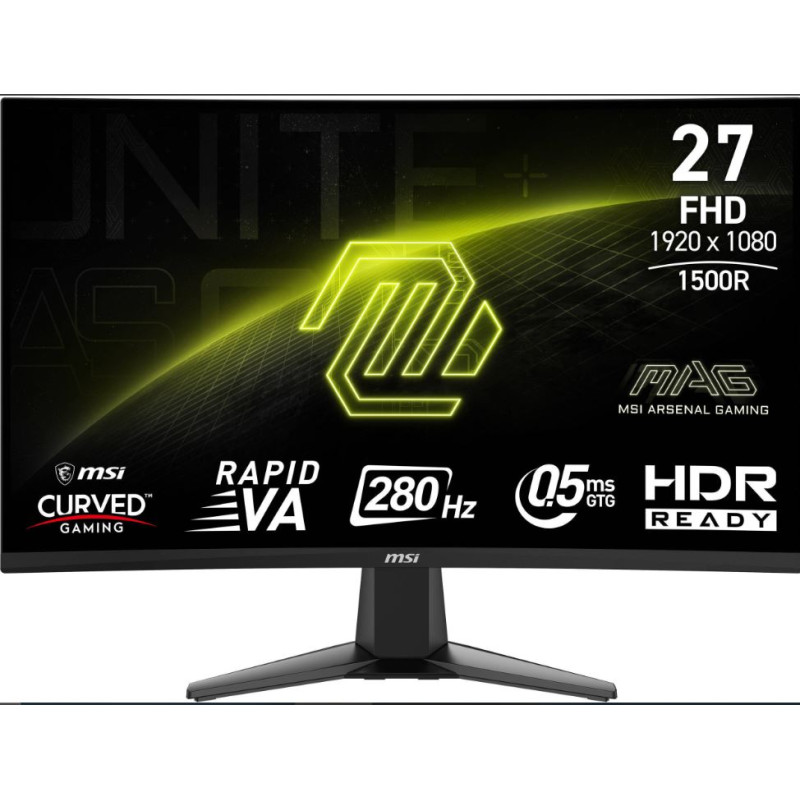 Écran incurvé Gaming 27" Full HD MSI (MAG276CXF)