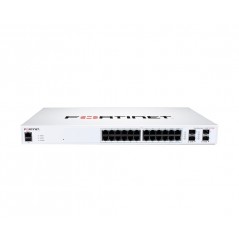 FortiSwitch 124F – Switch 24x GE + 4x SFP+ avec Console RJ45 (Fanless)