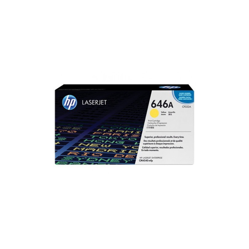 Cartouche de toner jaune HP LaserJet 646A (CF032A)