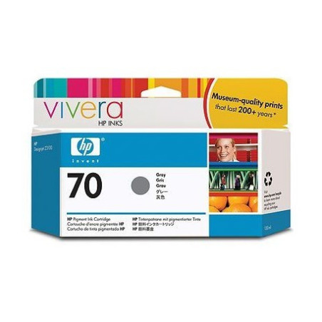 HP 70 130-ml Gray DesignJet Ink CartridgeHP Designjet 3100/2100/5400/6600/Photsm8800/9100 (Référence C9450A)