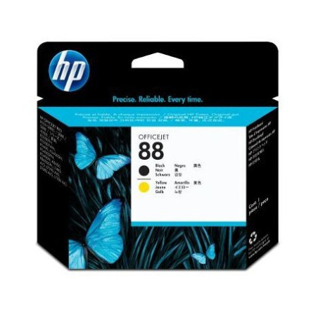 Tête d'impression Officejet noire et jaune HP 88 (C9381A)