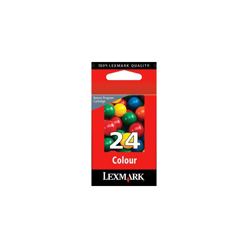 Cartouche d'encre Lexmark Return Programme couleur N 24 (18C1524E)