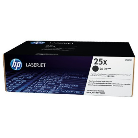 Cartouche authentique de toner noir haute capacité HP LaserJet 25X (CF325X)